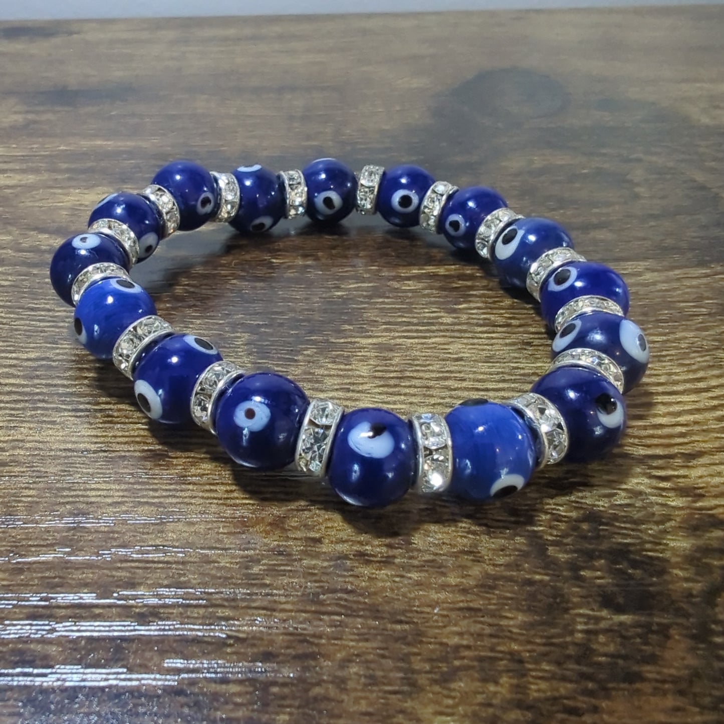 Glass- Blue Evil Eye Bracelet
