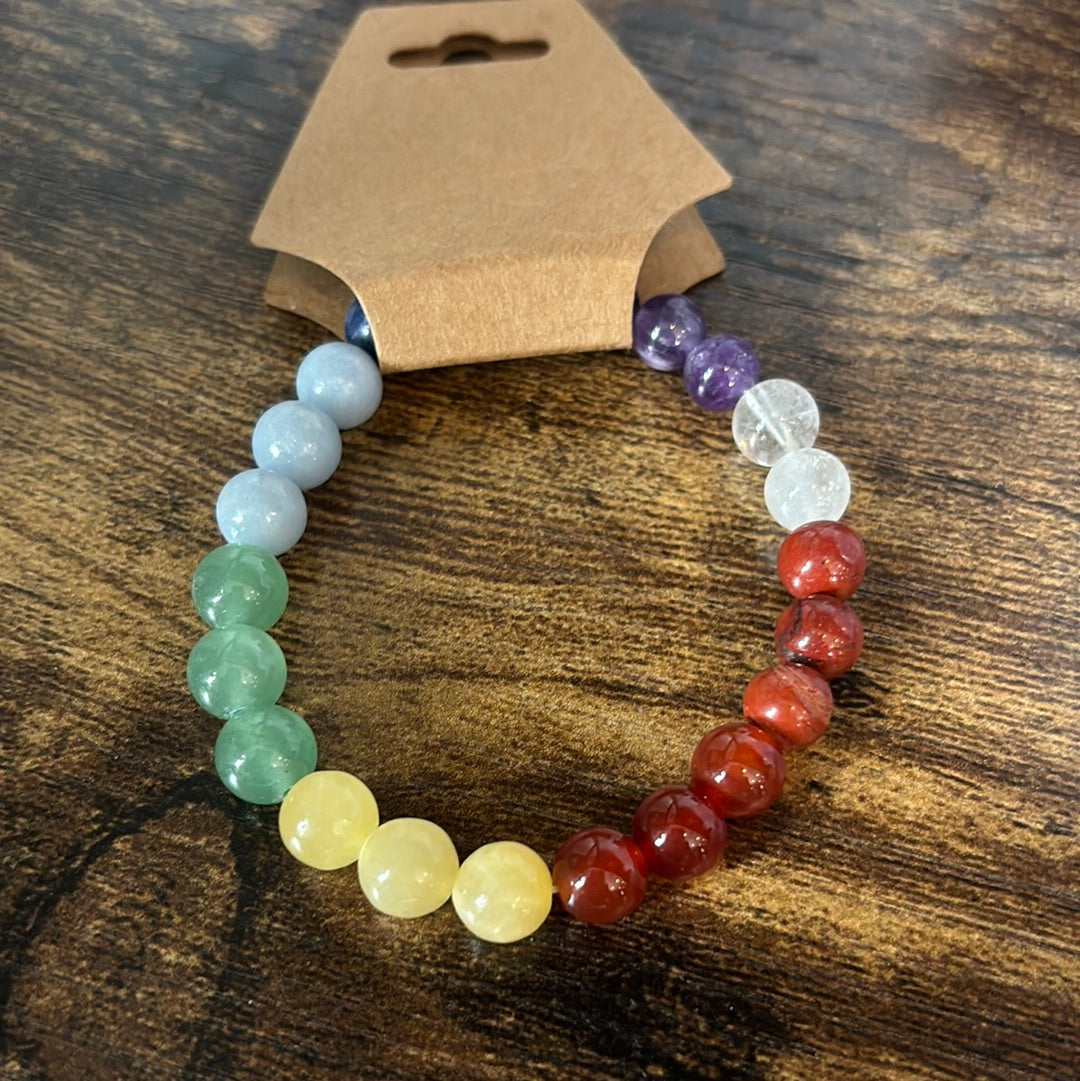 7 Chakra 8mm Bracelet