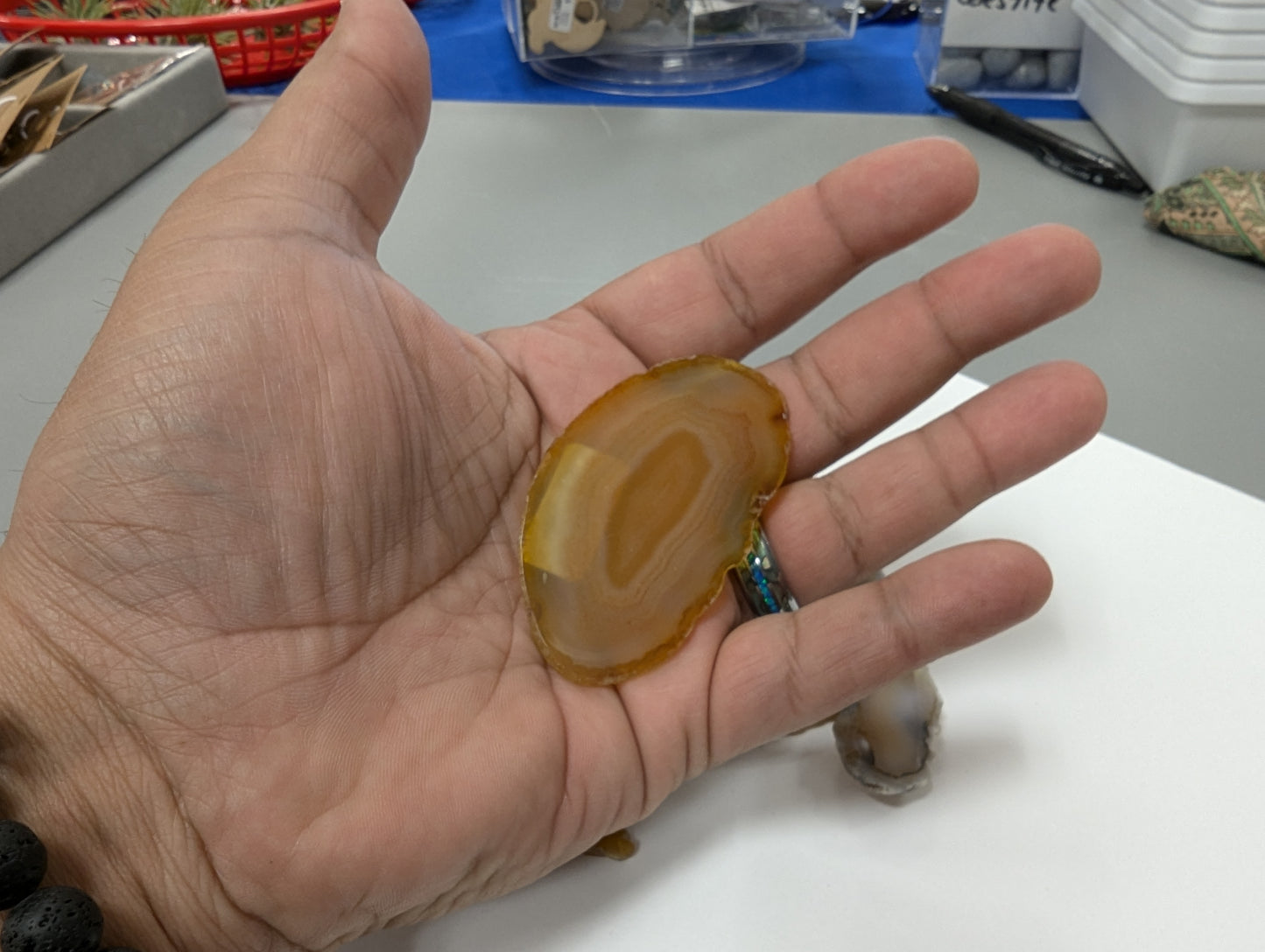 Agate Natural Slice 3"
