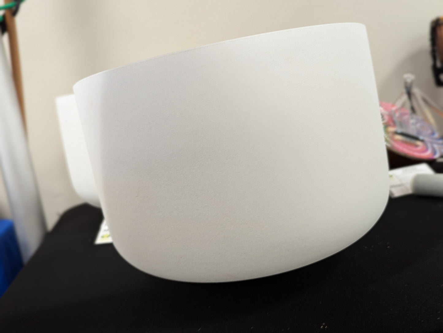 Crystal Frost White Singing Bowl