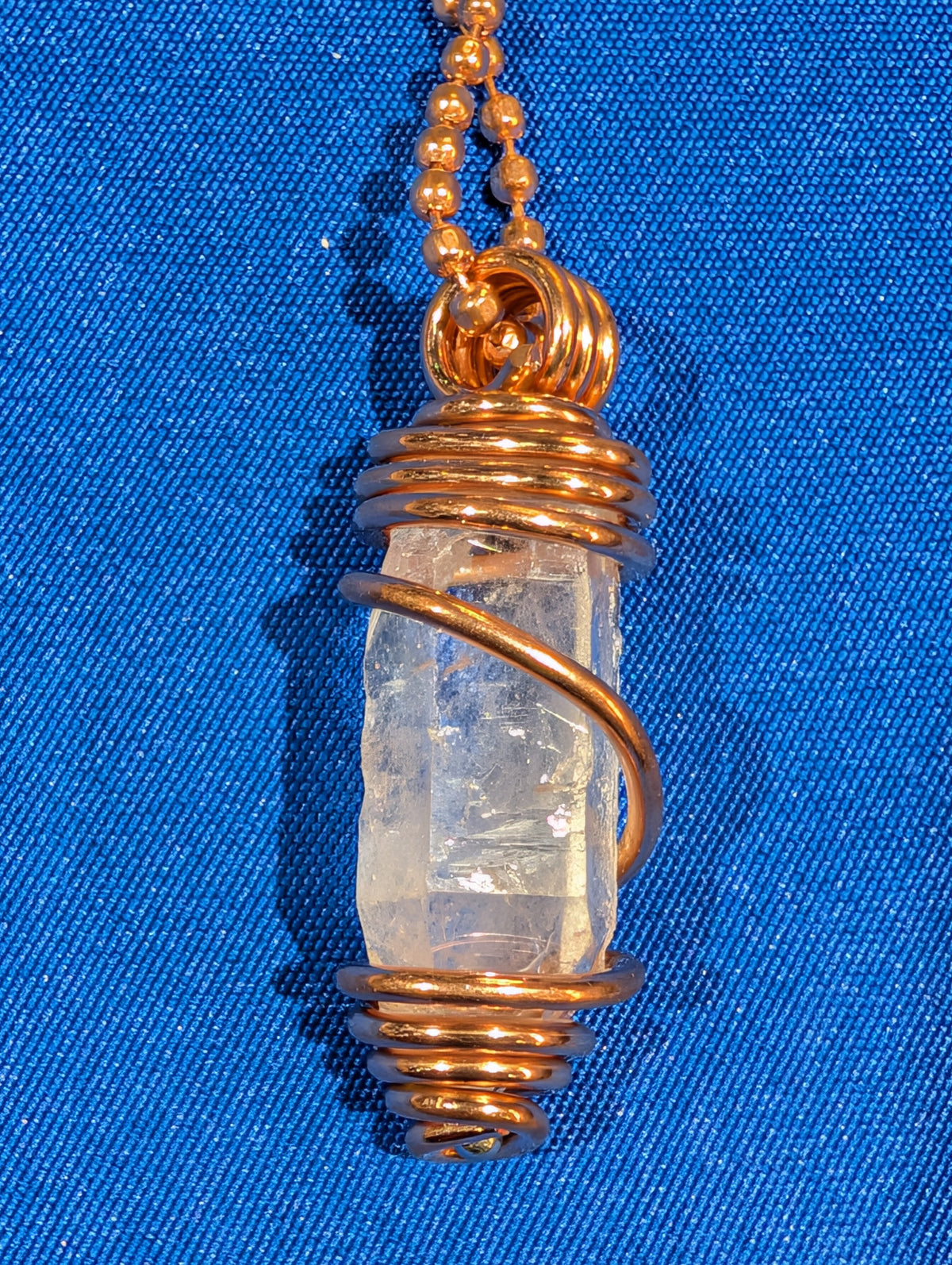 Copper Wrapped Gemstone Necklace
