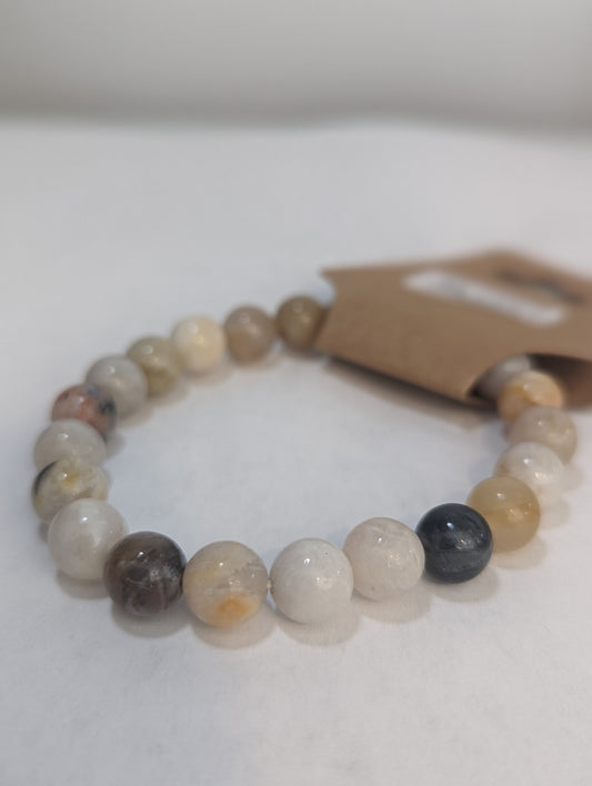 Bamboo Lace Agate 8mm Bracelet