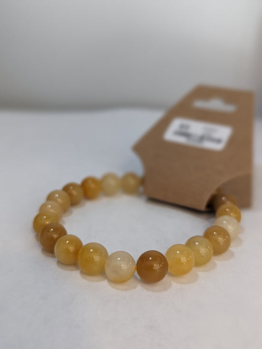 Yellow Jade 8mm Bracelet