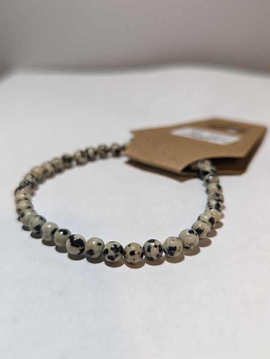 Dalmatian Jasper 4mm Bracelet