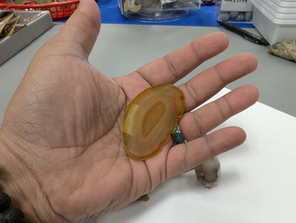 Agate Natural Slice 3"