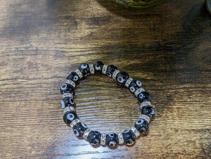 Glass - Black Evil Eye Protection Bracelet