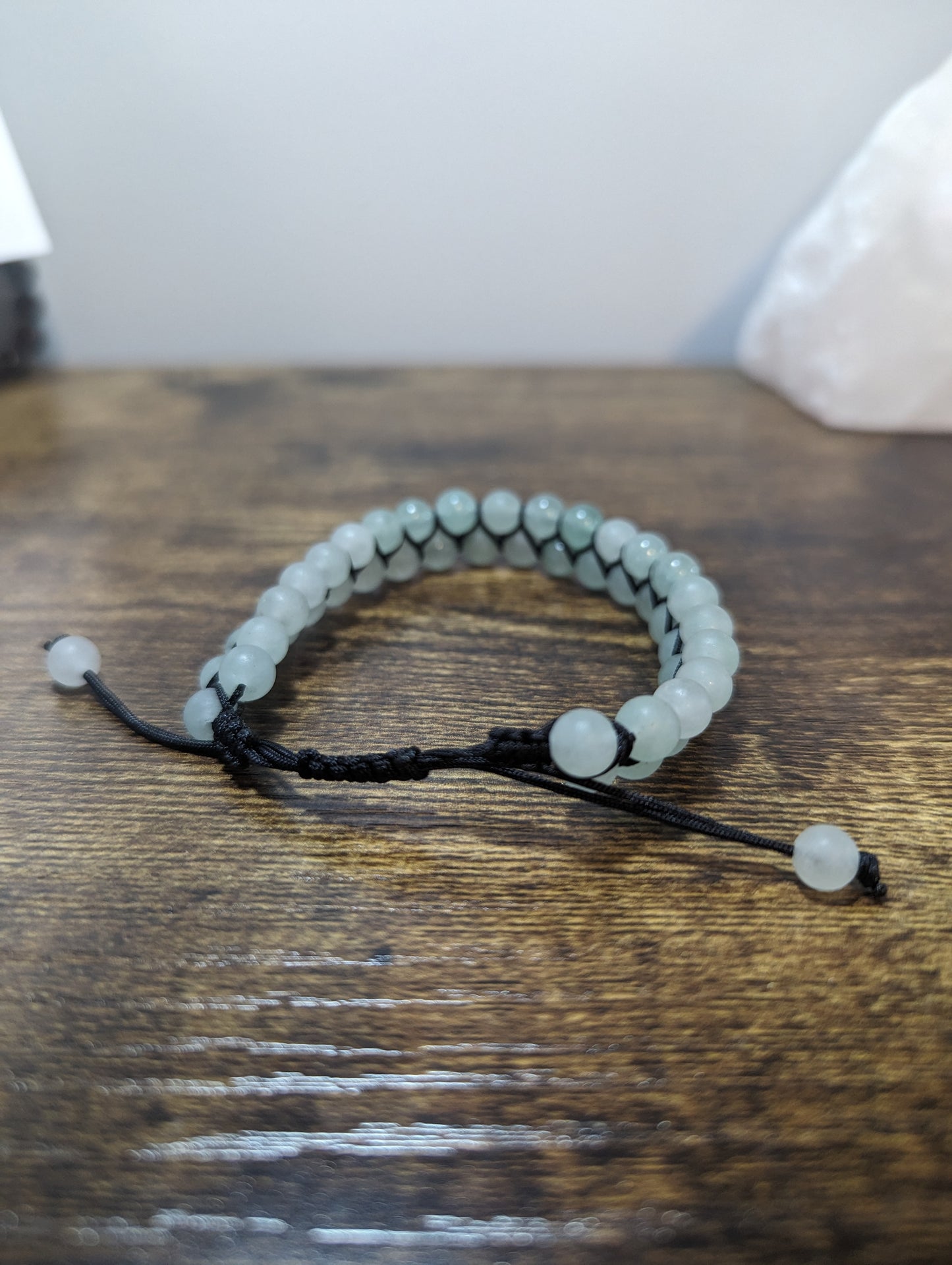 Green Aventurine Double Row Adjustable Bracelet