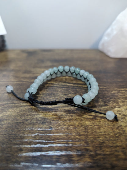 Green Aventurine Double Row Adjustable Bracelet