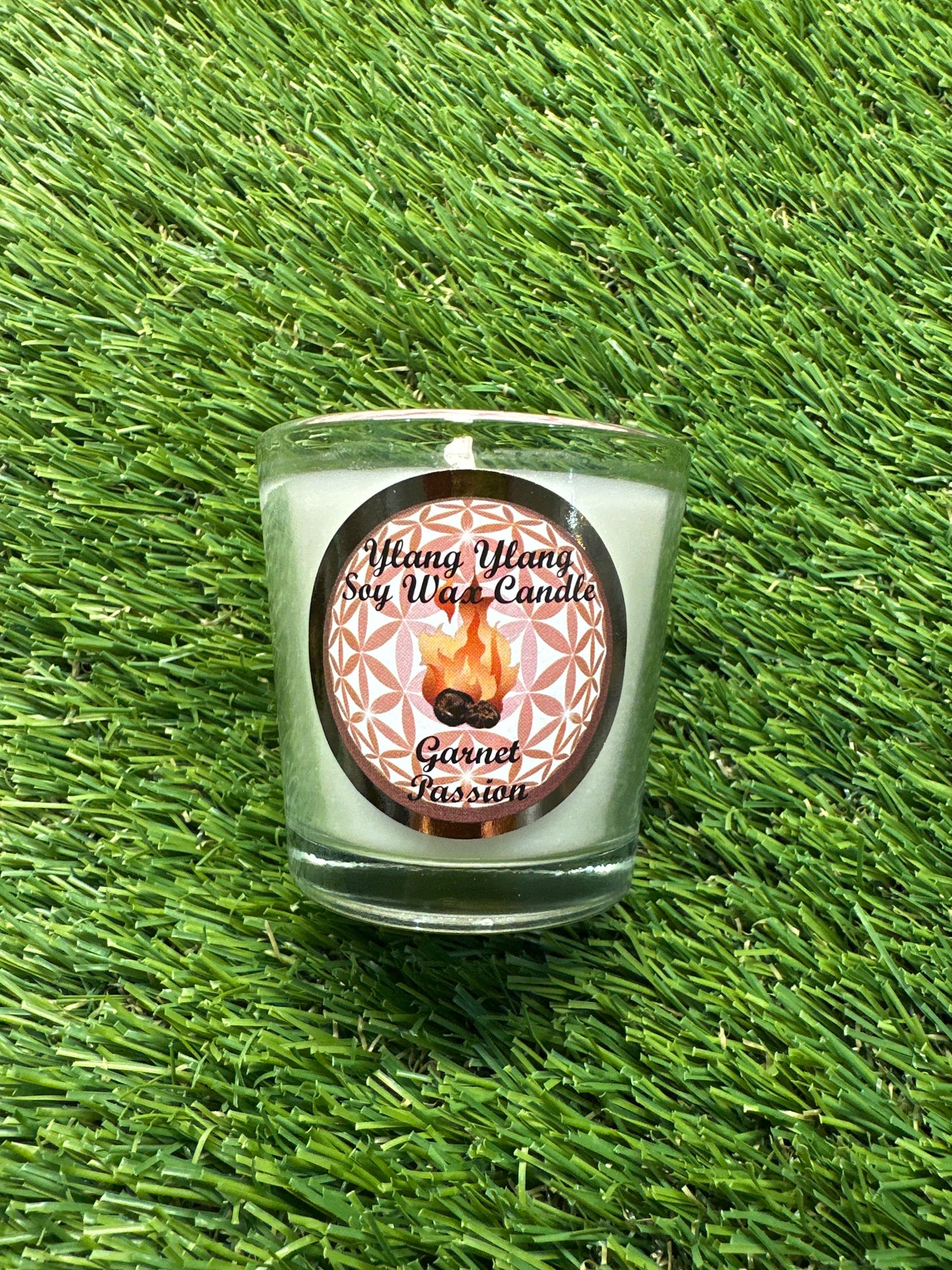 Soy Wax Candle- Ylang Ylang- Garnet - Passion