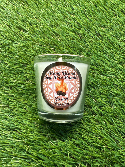 Soy Wax Candle- Ylang Ylang- Garnet - Passion