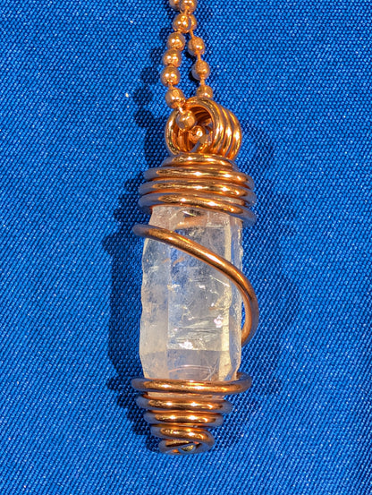 Copper Wrapped Gemstone Necklace