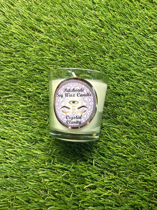 Soy Wax Candle- Patchouli - Crystal Quartz - Clarity